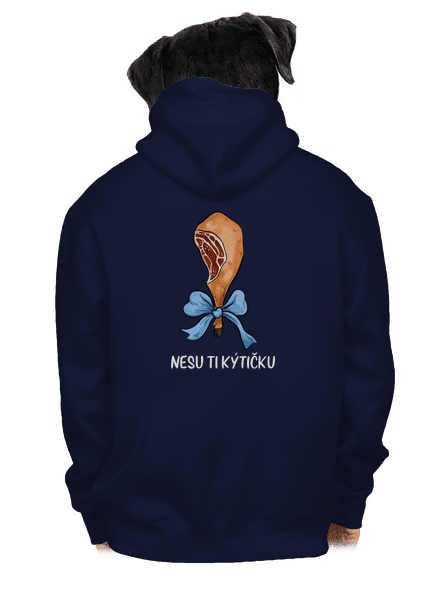 Nesu ti kýtičku pánská mikina na zip Navy