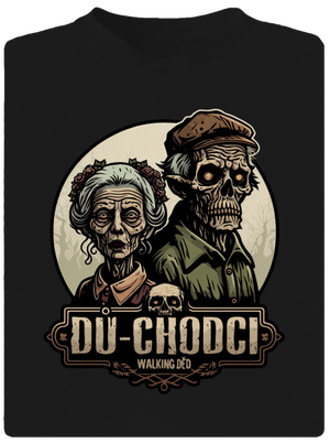 Dů-chodci pánské sportovní tričko Black