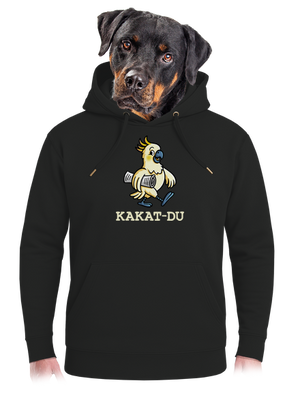 Kakat-du unisex mikina premium Dark Black