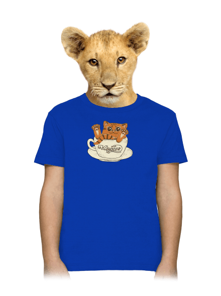 Kapučičíno dětské tričko Royal Blue