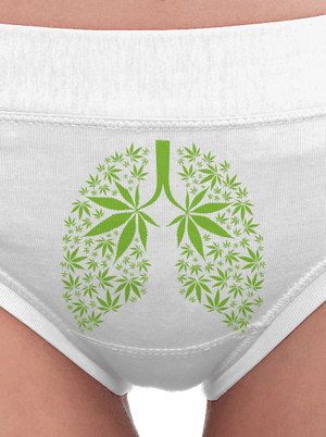 Ganja plíce dámské kalhotky White