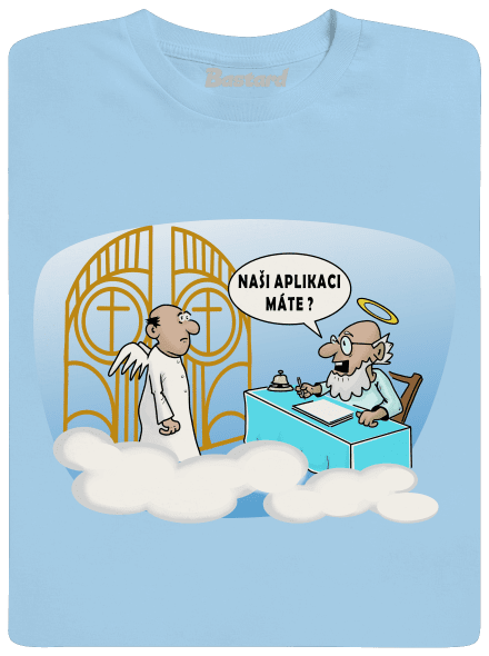 Nebeská aplikace dětské tričko Sky Blue