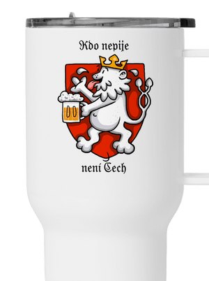 Kdo nepije, není Čech termohrnek White