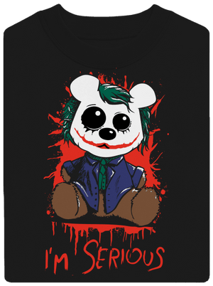 Serious unisex mikina bez kapuce Black