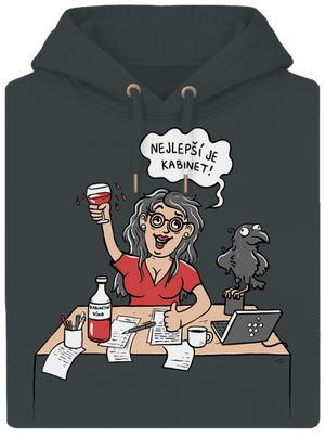 Kabinet unisex mikina premium Charcoal
