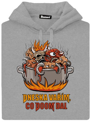 Co Doom dal pánská mikina klokanka Light Melange