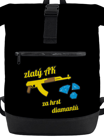 Zlatý AK batoh Black