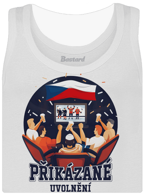 Přikázané uvolnění dámské tílko klasické White