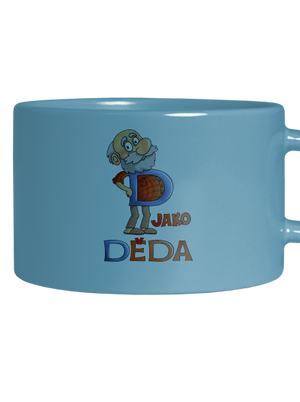 D jako děda hrnek makronka Blue Macaron