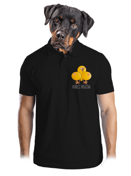 Kuřecí prsíčka pánská polokošile Black