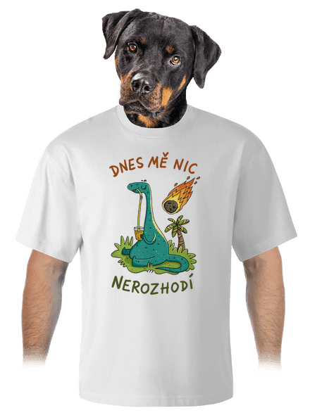 Nic mě nerozhodí unisex tričko oversized White