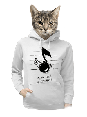 Tón dámská mikina klokanka White