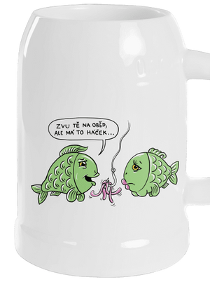 Háček půllitr White