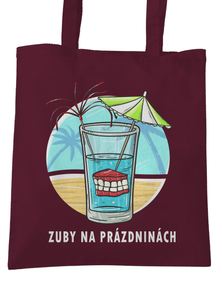 Zuby na prázdninách taška Burgundy