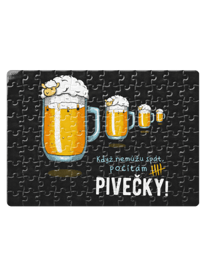 Pivečka puzzle White