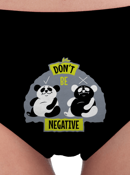 Don't be negative dámské kalhotky Black