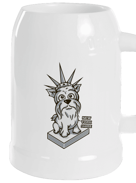 New Yorkshire půllitr White