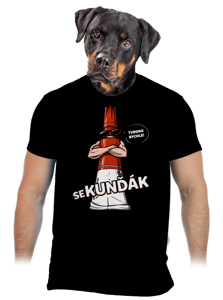Sekunďák pánské tričko Black