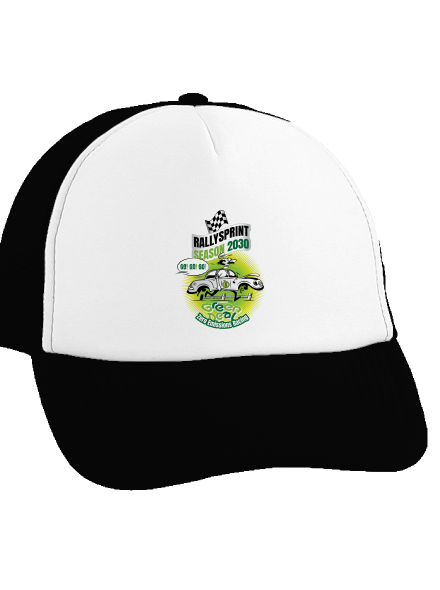Rallysprint 2030 kšiltovka truckerka Black cap