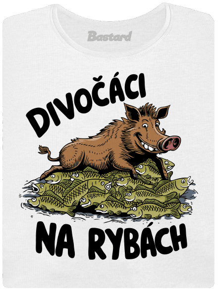 Divočáci na rybách dámské tričko White