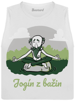 Jogín z bažin dámské tílko volné White