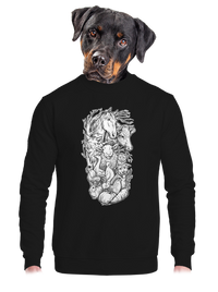 unisex mikina bez kapuce