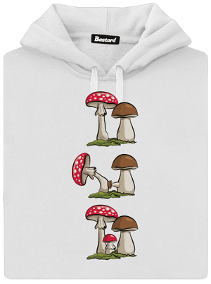 Z houbařské kroniky dámská mikina klokanka White