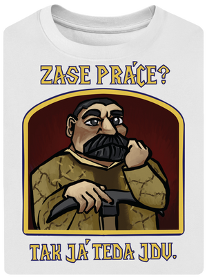 Zase práce? unisex tričko oversized White