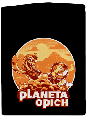 Planeta opich pánská mikina na zip Black