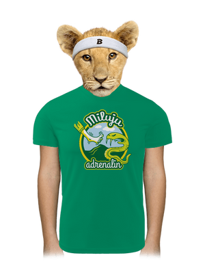 Miluju adrenalin dětské sportovní tričko Kelly Green Mal