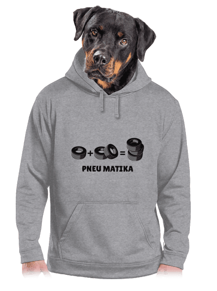 Pneu Matika pánská mikina klokanka Light Melange