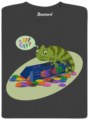 Zmatený chameleon pánské dlouhý rukáv Dark Grey