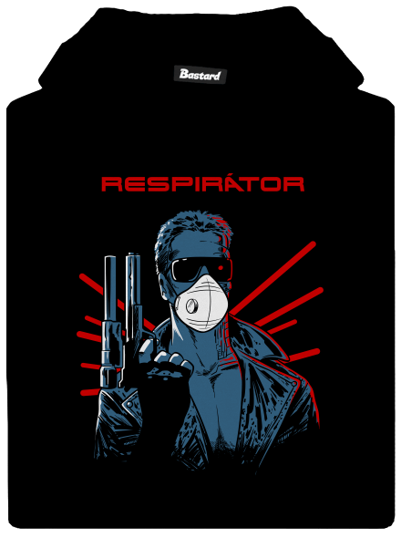 Respirátor dětská mikina klokanka Black