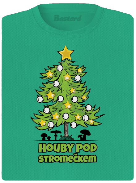 Houby pod stromečkem dámské sportovní tričko Mint Mal