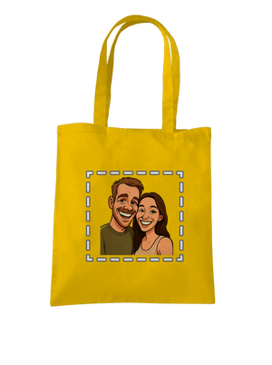 Karikatura z vlastní fotky taška Sunflower