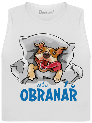 Můj obranář dámské tílko volné White