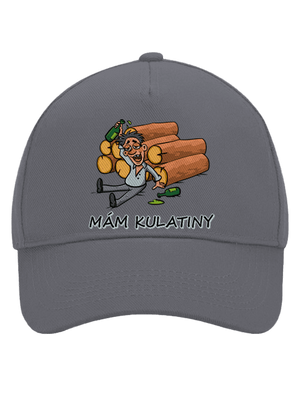 Mám kulatiny kšiltovka baseballka Graphite grey