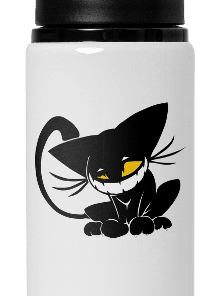 Evil cat lahev na vodu White