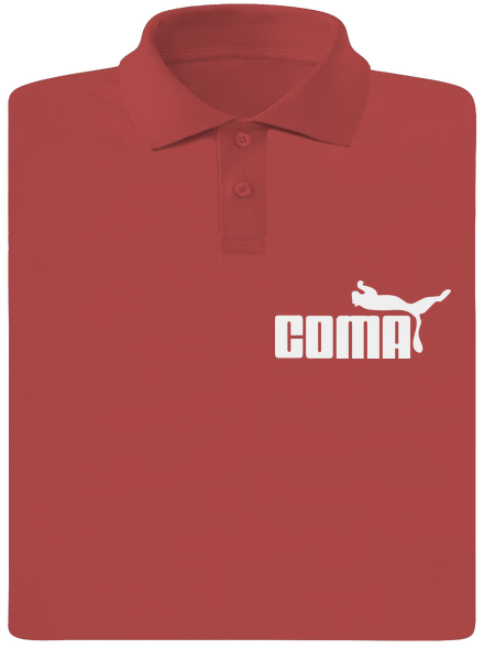 Coma pánská polokošile Burgundy