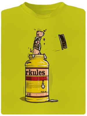 Herkules dětské sportovní tričko Neon Yellow