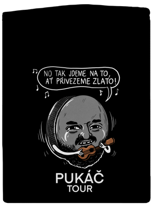 Pukáč tour pánská mikina na zip Black