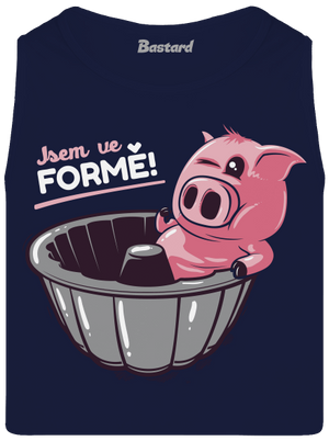 Ve formě pánské tílko French Navy