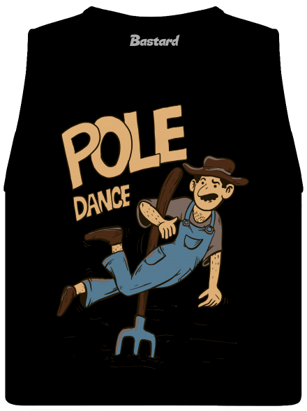 Pole Dance dámské tílko volné Black