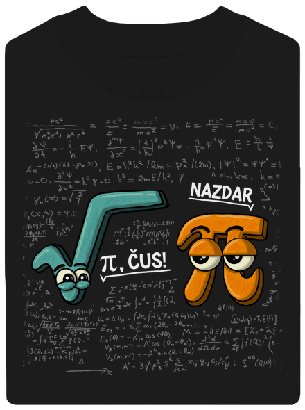 Pí, čus! unisex mikina bez kapuce Black