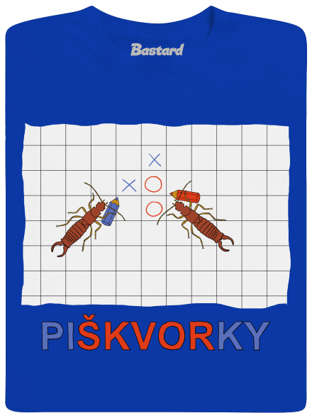 Škvoří piškvorky pánské tričko Royal Blue