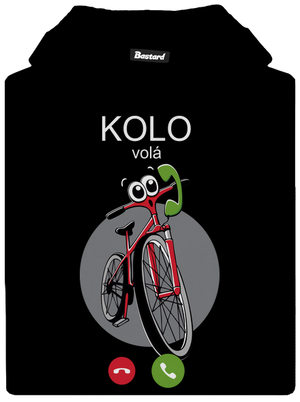 Kolo volá dětská mikina klokanka Black