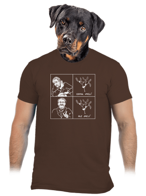 Cimrman: Copak jmelí pánské tričko Brown