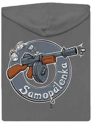 Samopálenka dámská mikina na zip Steel Gray