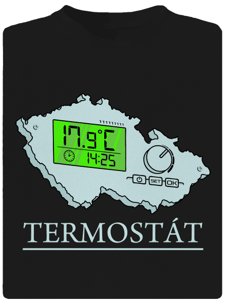 Termostát dětské sportovní tričko Black