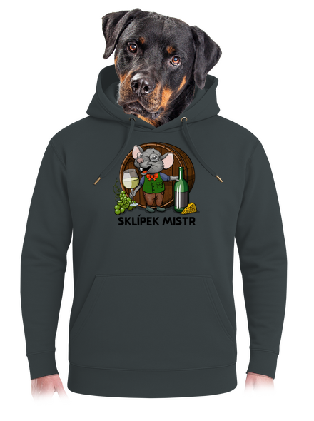 Sklípek mistr unisex mikina premium Charcoal